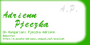 adrienn pjeczka business card